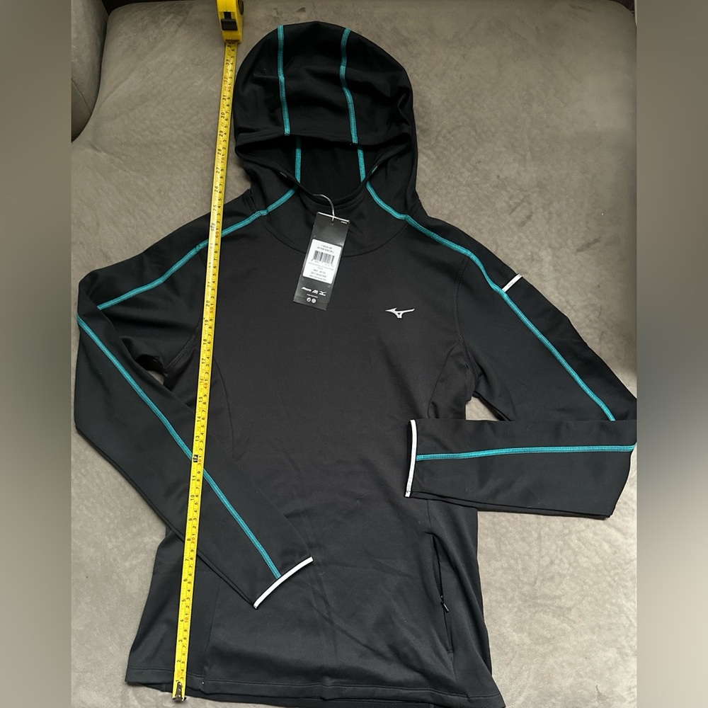 ❌SOLD❌NWT- Mizuno Vortex Warmalite Hooded Longsleeve- Black size L